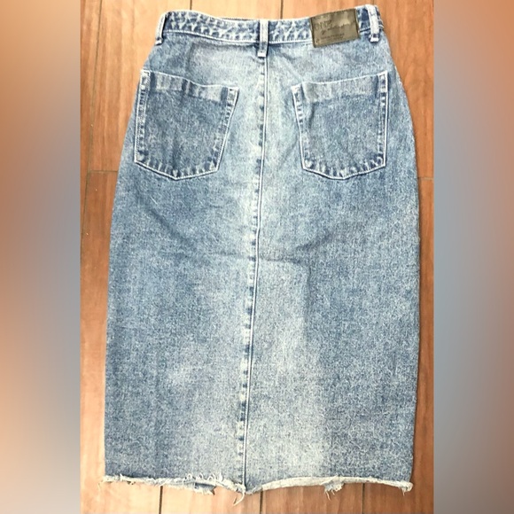 One Teaspoon Blue Denim Society Skirt - Picture 3 of 10